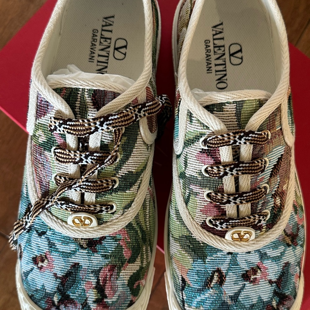 Valentino Garavani Multicolor Camouflage Sneakers View 4